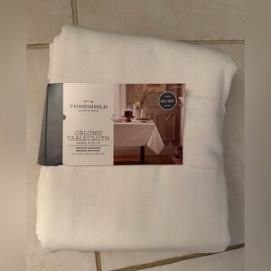 Threshold Cream Oblong Tablecloth